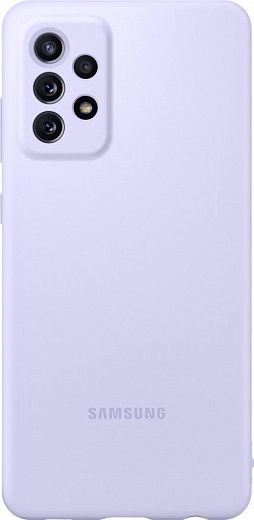 Чехол-накладка Silicone Cover для Samsung A72 (фиолетовый)