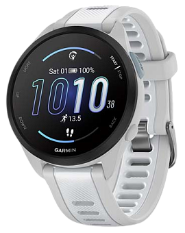 Garmin Forerunner 165 Music 43 мм корпус (серый туман/ремешок белый камень)