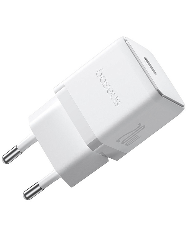 Baseus Palm Fast Charger 1C 20W с кабелем USB-C to USB-C 60W(белый) фото 2