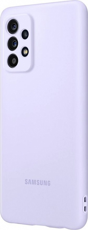 Чехол-накладка Silicone Cover для Samsung A52 (фиолетовый) фото 1