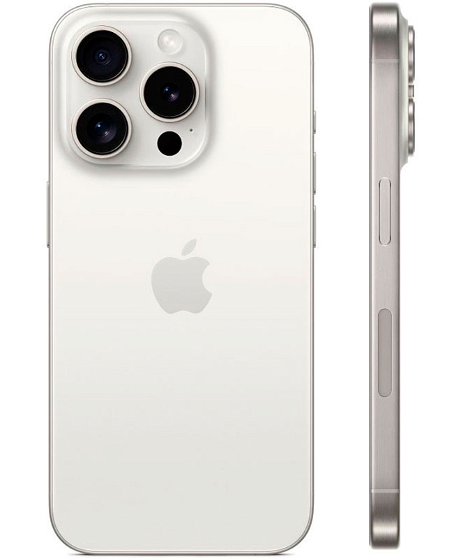 Apple iPhone 15 Pro 128GB, SIM+eSIM (белый титан) фото 2 Apple iPhone 15 Pro 128GB, SIM+eSIM (белый титан) фото 2