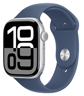 Apple Watch Series 10 42 мм (серебро/синий)