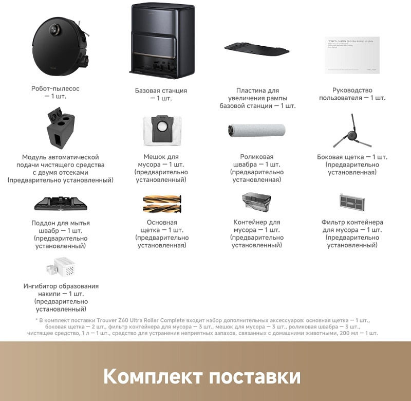 Trouver Robot Vacuum Z60 Ultra Roller Complete фото 4