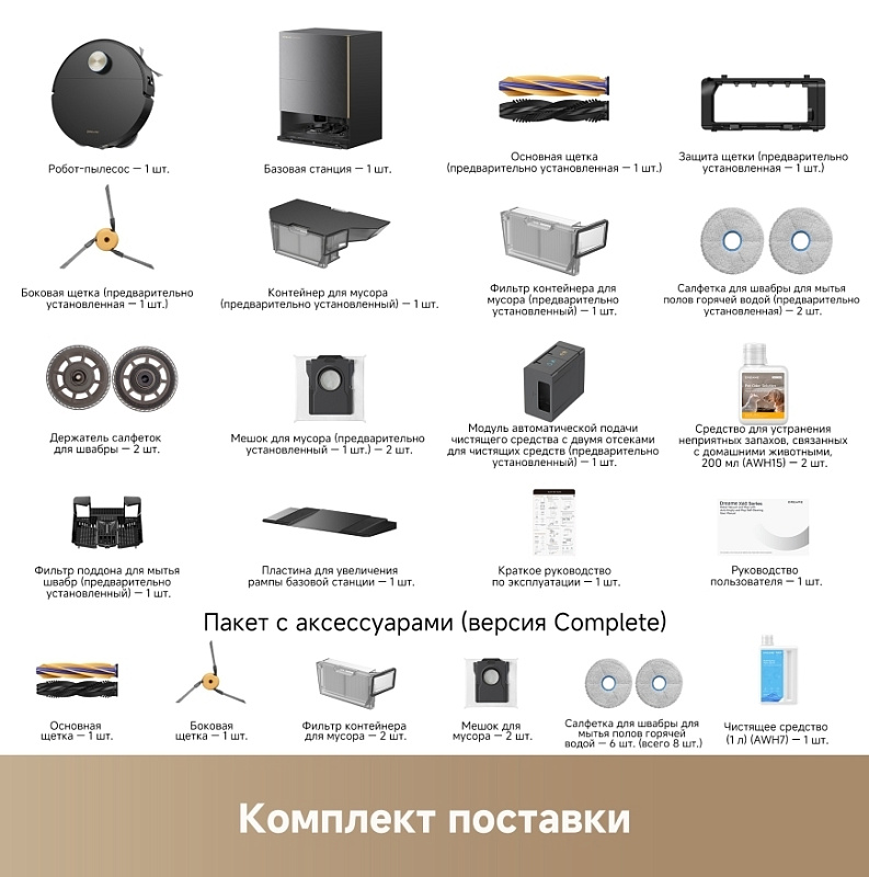 Dreame Robot Vacuum X60 Ultra Complete (черный) фото 7