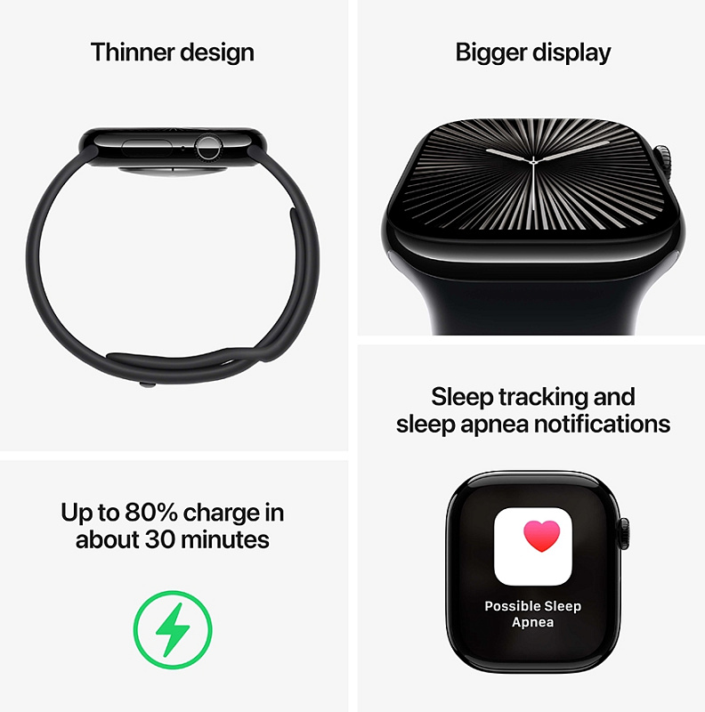 Apple Watch Series 10 42 мм (серебро/синий) фото 3 Apple Watch Series 10 42 мм (серебро/синий) фото 3