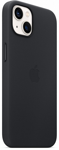 Чехол Apple для iPhone 13 Leather Case with MagSafe (полночь)
