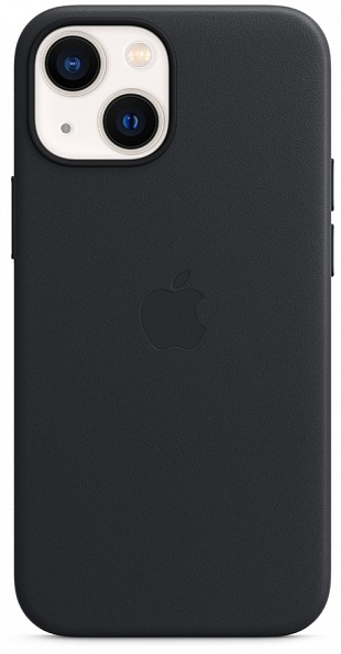 Apple для iPhone 13 mini Leather Case with MagSafe (полночь) фото 1