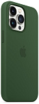 Apple для iPhone 13 Pro Silicone Case with MagSafe (клевер) фото 1
