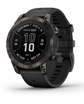 Garmin Fenix 7 Pro Sapphire Solar 47 мм (черный корпус/черный ремешок)