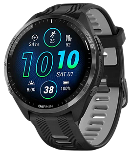 Garmin Forerunner 965 47 мм (черный корпус/черно-серый ремешок)