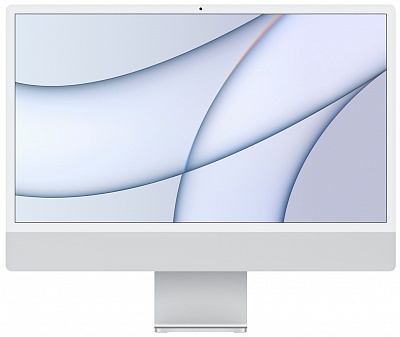 Apple iMac M1 2021 24" MGTF3RU/A (2 порта, 8/256GB, Серебристый)