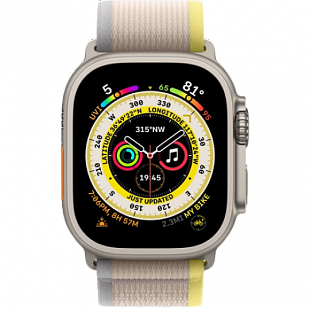 Apple Watch Ultra S/M + скретч-карта (желтый/бежевый) фото 1