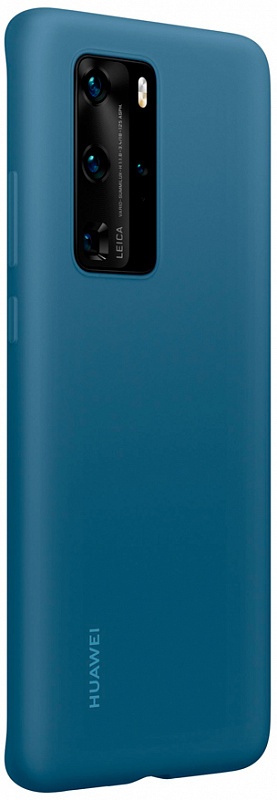 Чехол-накладка Silicone для Huawei P40 Pro (синий) фото 1