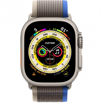 Apple Watch Ultra M/L + скретч-карта (синий/серый) фото 1