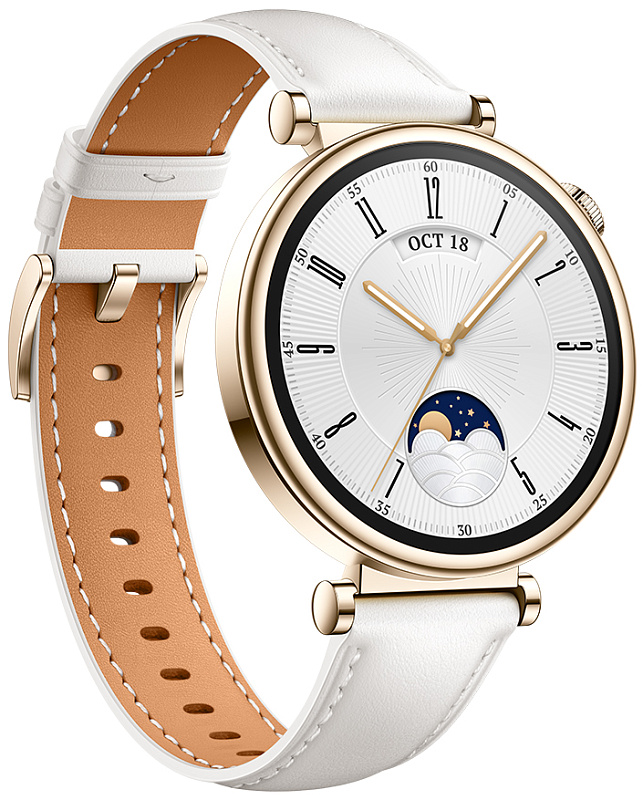 Huawei Watch GT 4 41 мм кожа (белый) фото 1 Huawei Watch GT 4 41 мм кожа (белый) фото 1