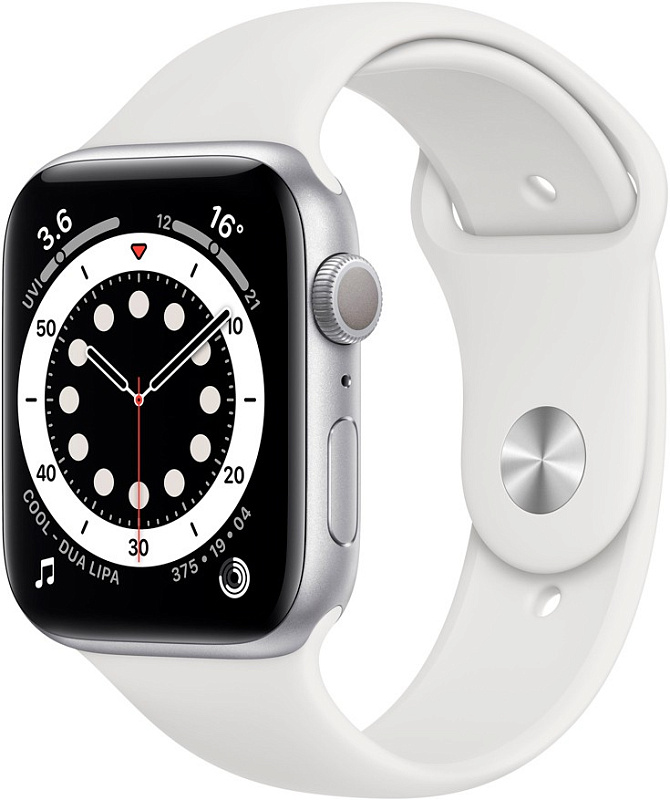 Смарт-часы Apple Watch Series 6 44 mm (серебро) фото 1 Смарт-часы Apple Watch Series 6 44 mm (серебро) фото 1