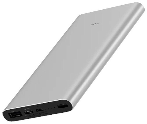 Внешний аккумулятор Xiaomi Mi Power Bank 3 10000 mAh (серебристый)