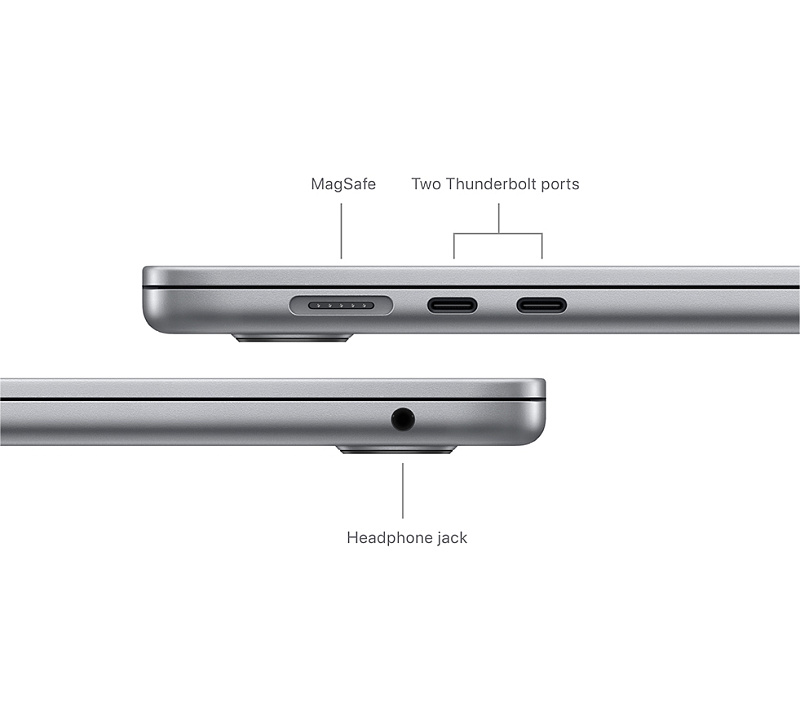 Apple Macbook Air 15" M3 2024 (MRYM3) 8/256GB (серый космос) фото 3 Apple Macbook Air 15" M3 2024 (MRYM3) 8/256GB (серый космос) фото 3