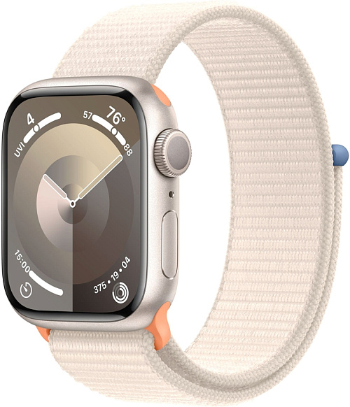 Apple Watch Series 9 41 мм нейлоновый ремешок (сияющая звезда) Apple Watch Series 9 41 мм нейлоновый ремешок (сияющая звезда)