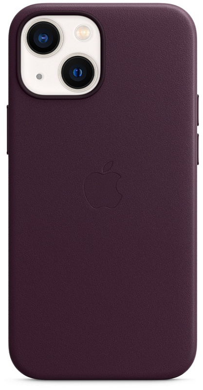 Apple для iPhone 13 mini Leather Case with MagSafe (темная вишня) фото 1 Apple для iPhone 13 mini Leather Case with MagSafe (темная вишня) фото 1