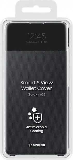 S View Wallet Cover для Samsung A32 (черный) фото 4