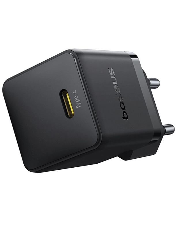 Baseus Palm Fast Charger 1C 20W с кабелем USB-C to USB-C 60W (черный) фото 1 Baseus Palm Fast Charger 1C 20W с кабелем USB-C to USB-C 60W (черный) фото 1
