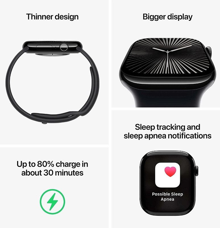Apple Watch Series 10 46 мм (черный) фото 3