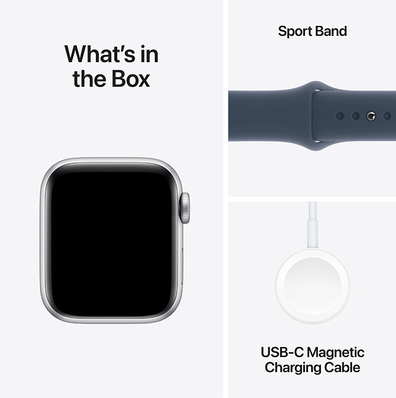 Apple Watch SE 2024 44 мм (серебро, синий) фото 2 Apple Watch SE 2024 44 мм (серебро, синий) фото 2