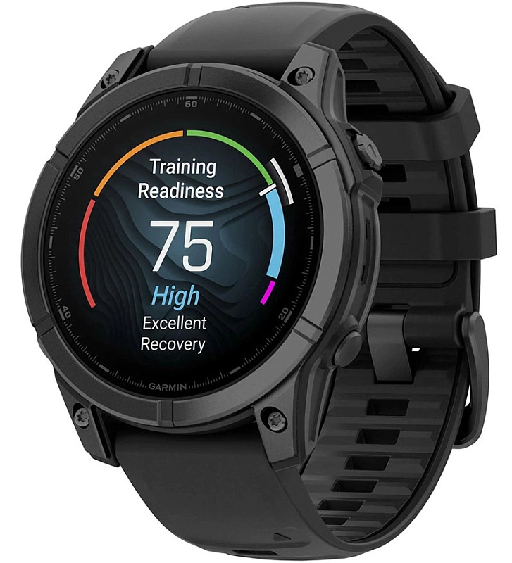 Garmin Fenix E AMOLED Sapphire 47 мм темно (серый/черный ремешок) фото 1