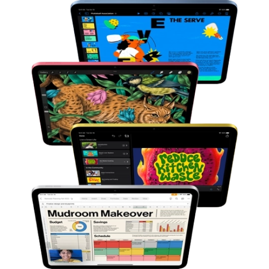 Apple iPad 10 2022 Wi-Fi 64Gb + адаптер питания (серебристый) фото 2