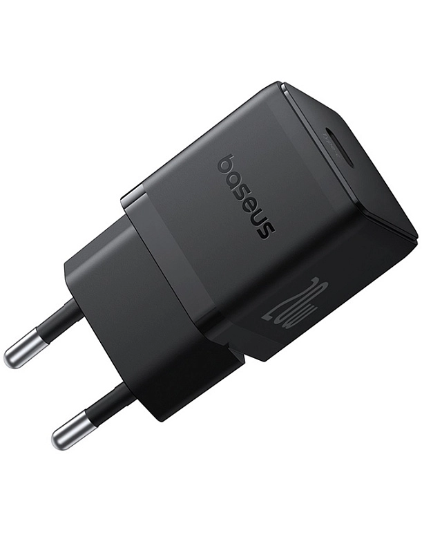 Baseus Palm Fast Charger 1C 20W с кабелем USB-C to USB-C 60W (черный) фото 2 Baseus Palm Fast Charger 1C 20W с кабелем USB-C to USB-C 60W (черный) фото 2