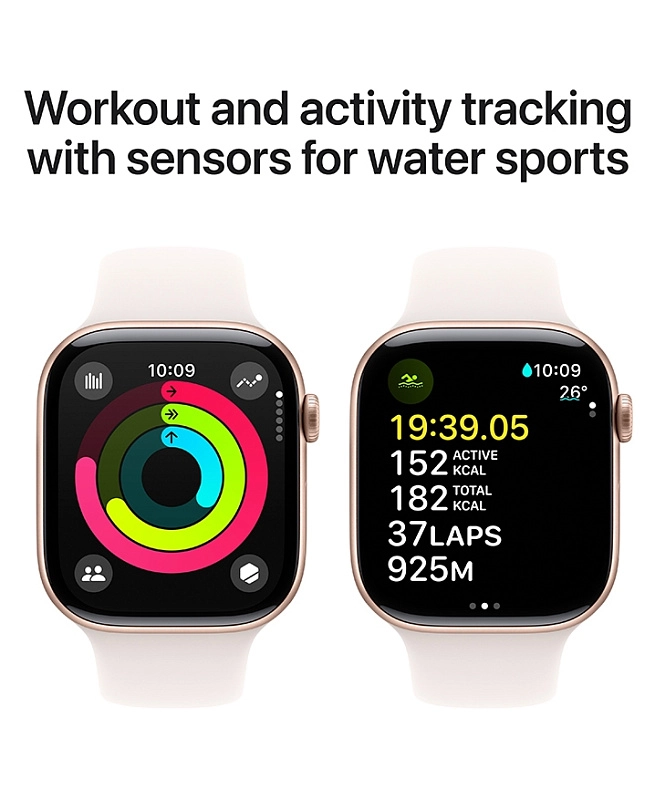 Apple Watch Series 10 42 мм (розовое золото корпус, розовый ремешок) фото 2 Apple Watch Series 10 42 мм (розовое золото корпус, розовый ремешок) фото 2