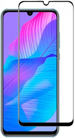 Стекло защитное CASE Full Glue для Huawei Y8p (черная рамка)