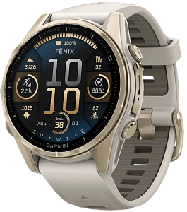 Garmin Fenix 8 AMOLED Sapphire 43 мм (бежевый корпус/песочный ремешок)