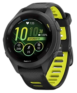 Garmin Forerunner 265S 42 мм (черный корпус/черно-желтый ремешок)