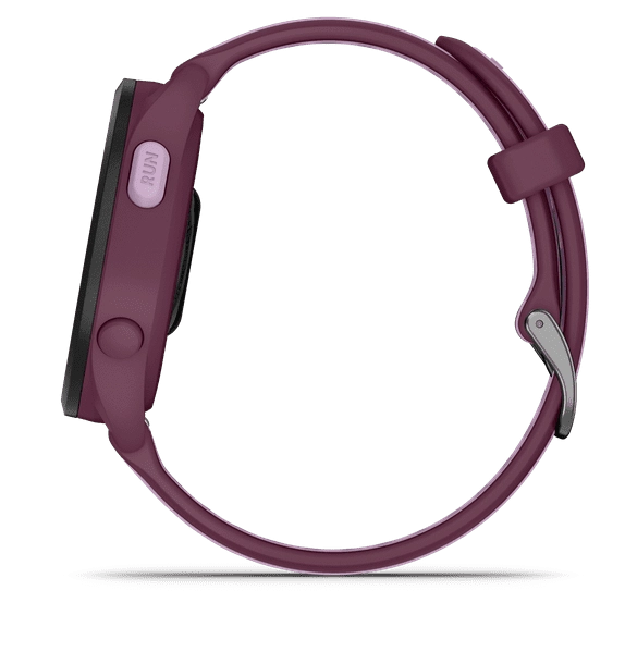 Garmin Forerunner 165 Music 43 мм (ягодный корпус/сиреневый ремешок) фото 2 Garmin Forerunner 165 Music 43 мм (ягодный корпус/сиреневый ремешок) фото 2