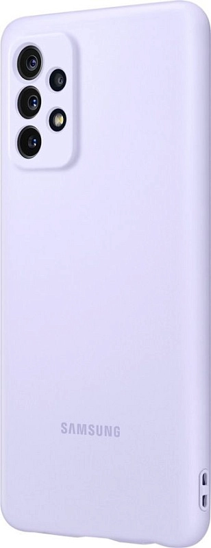 Чехол-накладка Silicone Cover для Samsung A72 (фиолетовый) фото 3 Чехол-накладка Silicone Cover для Samsung A72 (фиолетовый) фото 3