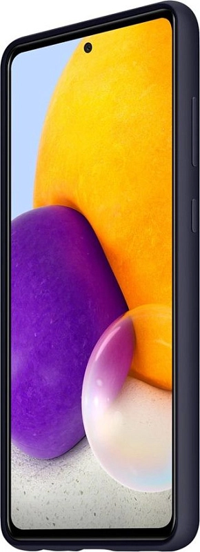 Чехол-накладка Silicone Cover для Samsung A72 (черный) фото 1 Чехол-накладка Silicone Cover для Samsung A72 (черный) фото 1
