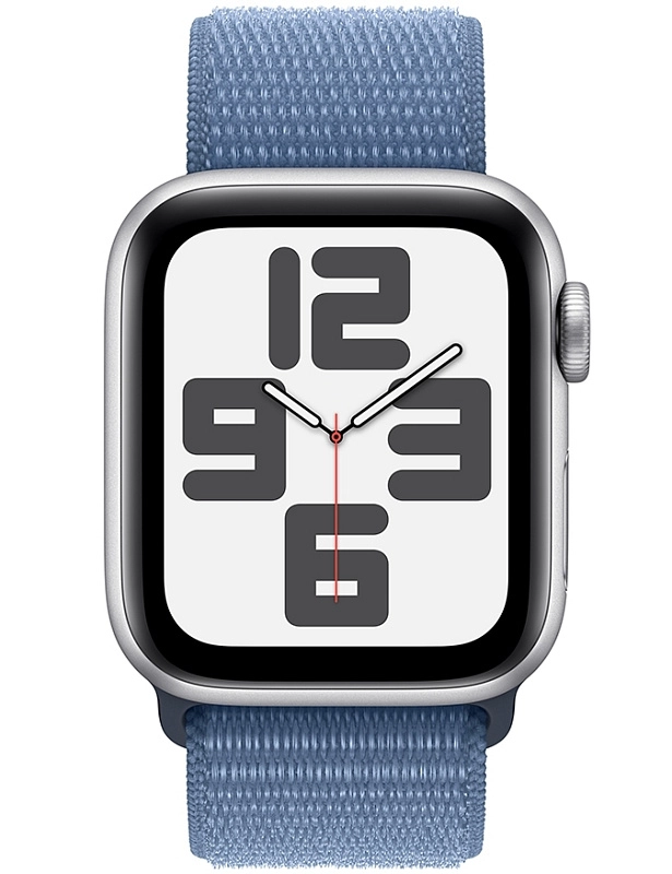 Apple Watch SE 2024 40 мм (серебро,синий нейлон) фото 1 Apple Watch SE 2024 40 мм (серебро,синий нейлон) фото 1
