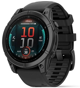 Garmin Fenix E AMOLED Sapphire 47 мм темно (серый/черный ремешок)