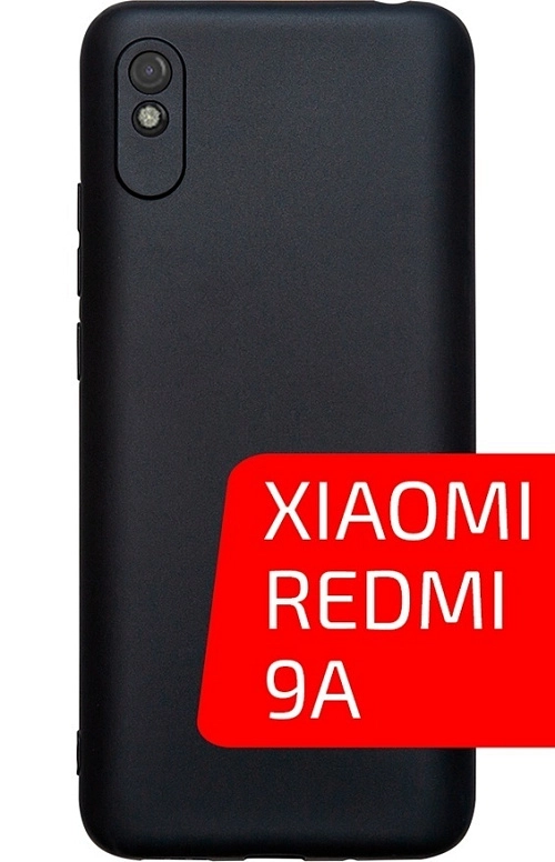 Volare Rosso Matt TPU для Xiaomi Redmi 9A (черный) Volare Rosso Matt TPU для Xiaomi Redmi 9A (черный)