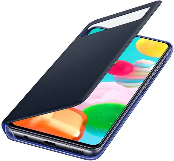 Чехол-книжка S View Wallet Cover для Samsung A41 (черный) фото 3 Чехол-книжка S View Wallet Cover для Samsung A41 (черный) фото 3