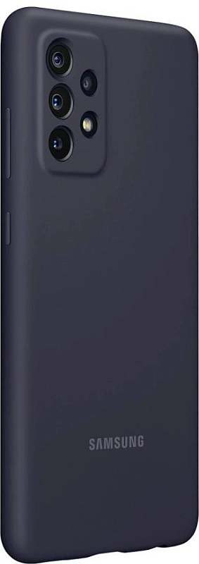 Чехол-накладка Silicone Cover для Samsung A72 (черный) фото 3 Чехол-накладка Silicone Cover для Samsung A72 (черный) фото 3
