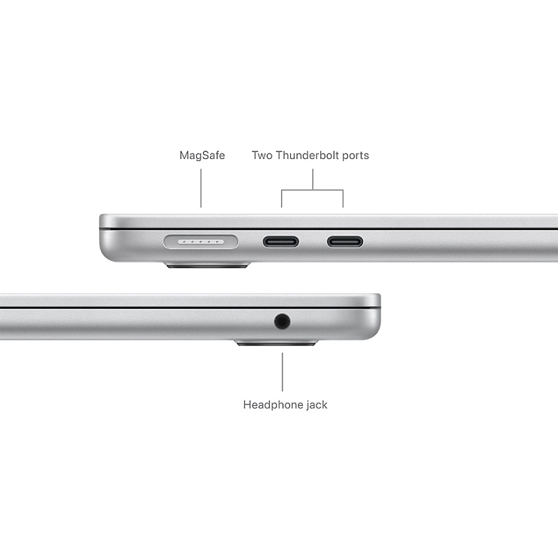 Apple Macbook Air 13" M3 2024 (MRXQ3) 8/256GB (серебристый) фото 4 Apple Macbook Air 13" M3 2024 (MRXQ3) 8/256GB (серебристый) фото 4