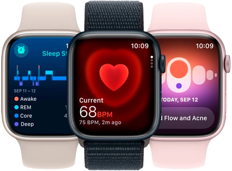 Apple Watch Series 9 41 мм (сияющая звезда) фото 3 Apple Watch Series 9 41 мм (сияющая звезда) фото 3