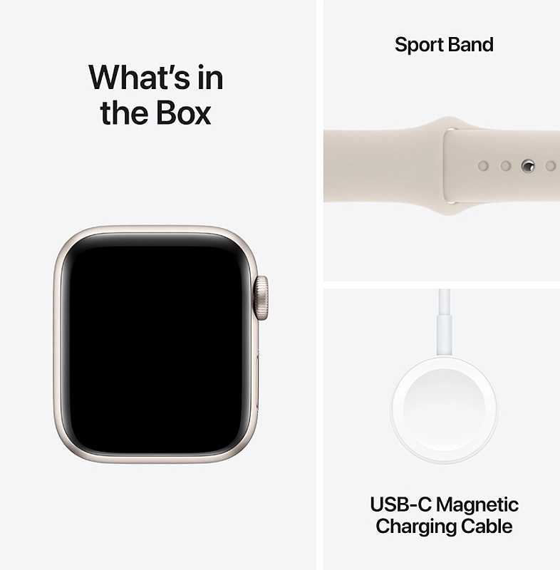Apple Watch SE 2024 40 мм (сияющая звезда) фото 2 Apple Watch SE 2024 40 мм (сияющая звезда) фото 2