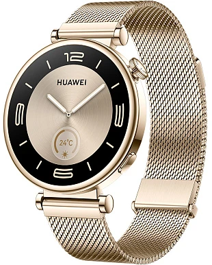 Huawei Watch GT 4 41 мм миланское плетение (золотой) фото 3