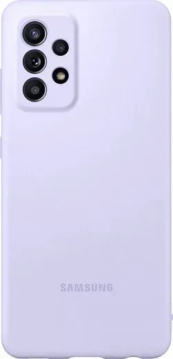 Чехол-накладка Silicone Cover для Samsung A52 (фиолетовый)