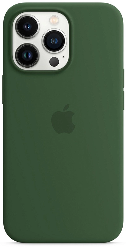 Apple для iPhone 13 Pro Silicone Case with MagSafe (клевер) фото 2 Apple для iPhone 13 Pro Silicone Case with MagSafe (клевер) фото 2