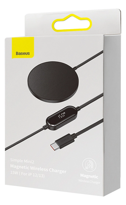 Baseus Simple Mini 2 Magnetic 15W (черный) фото 3 Baseus Simple Mini 2 Magnetic 15W (черный) фото 3